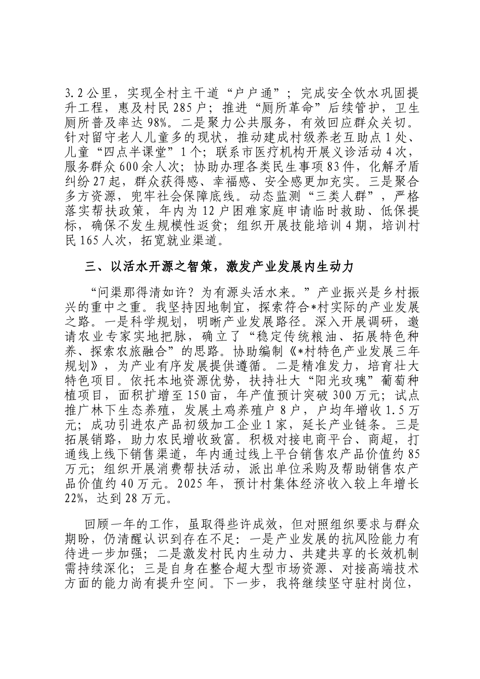 2025年度驻村工作总结_第2页