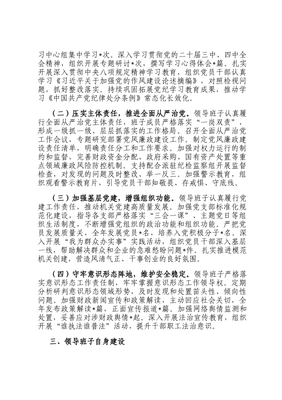 2025年市财政局领导班子工作总结_第3页