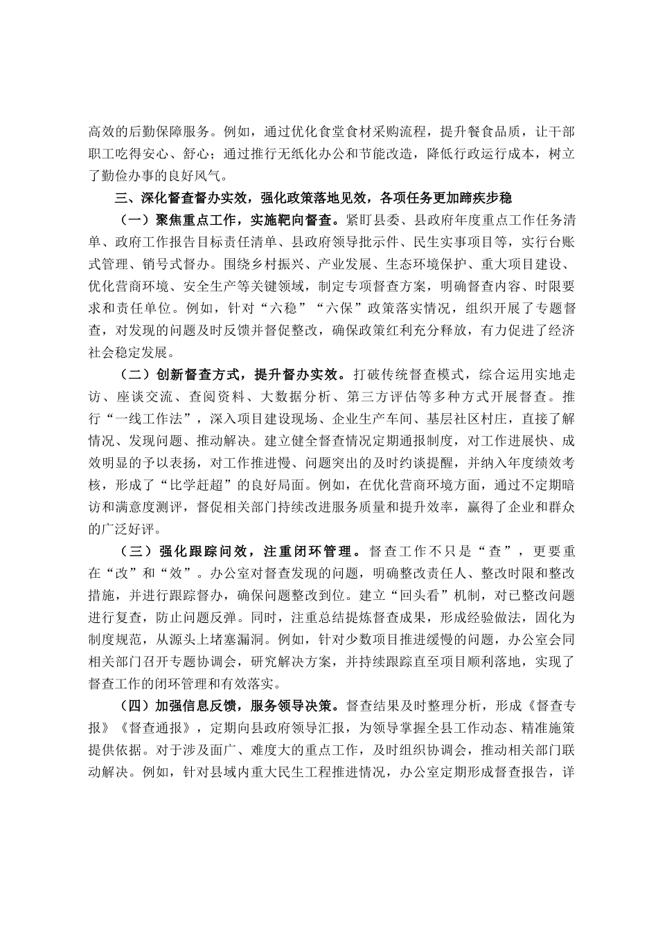 2025年县政府办公室工作总结_第3页