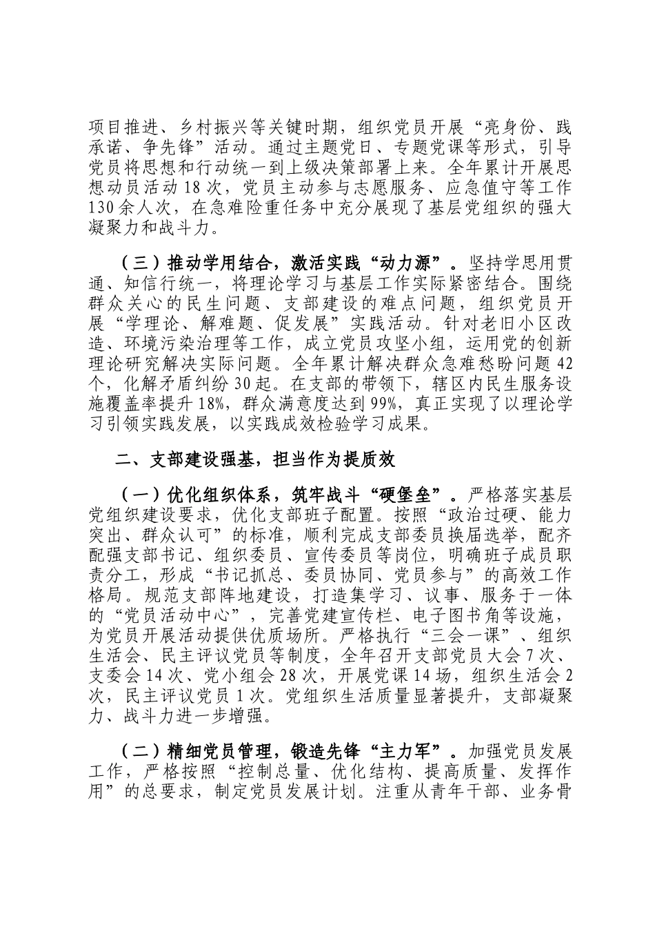 2025年支部书记述职述廉述德报告_第2页