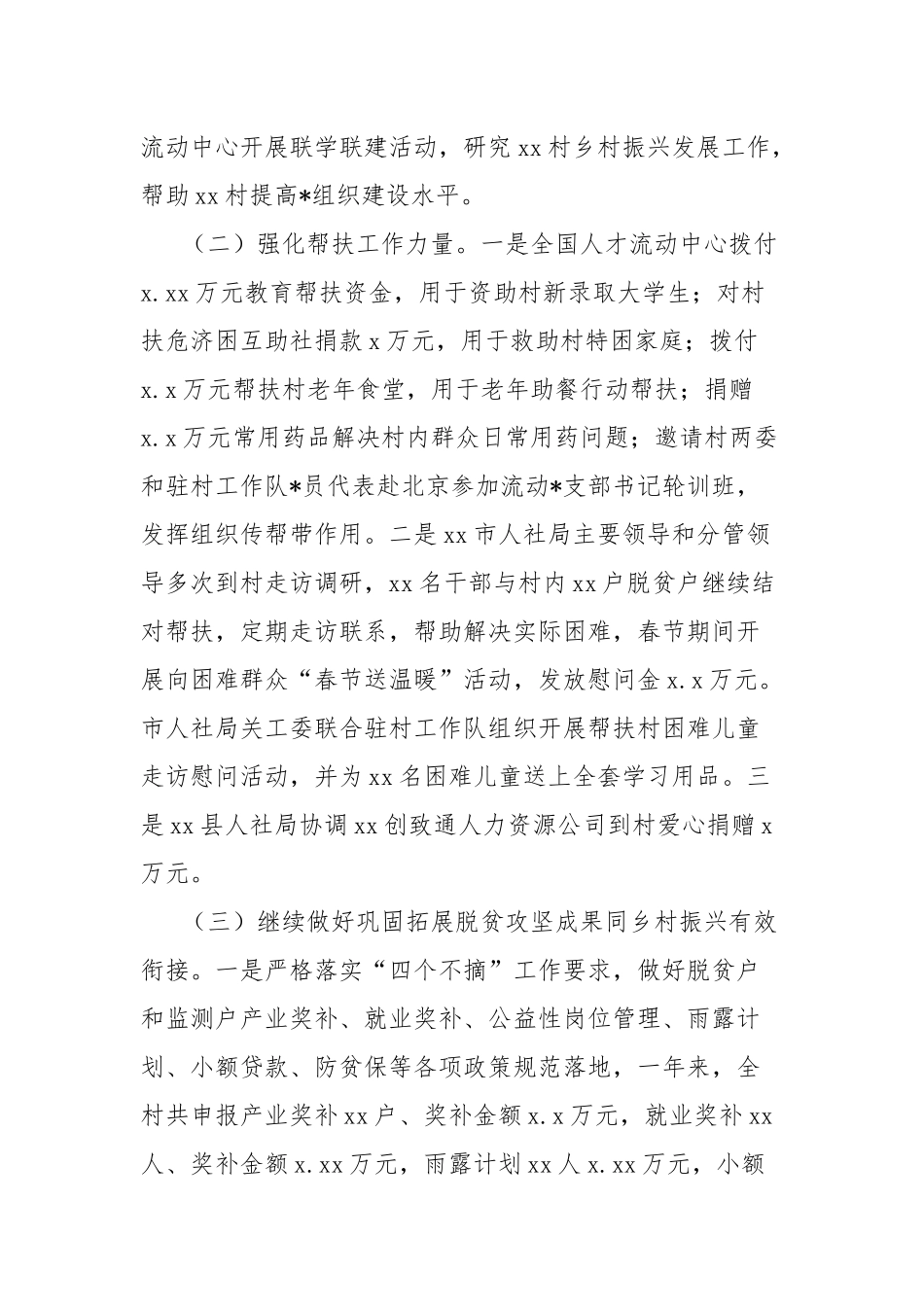 人社局2024年驻村帮扶工作总结【更多材料关注抖音：资深秘书】_第2页