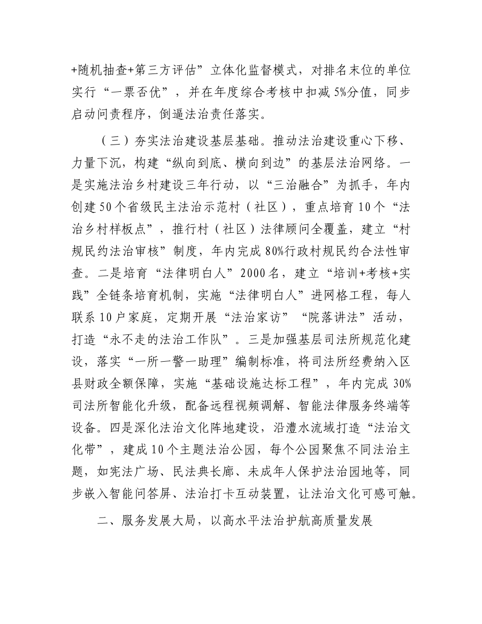 市委副书记在 2025年市委全面依法治市委员会会议上的讲话【更多材料关注抖音：资深秘书】_第3页