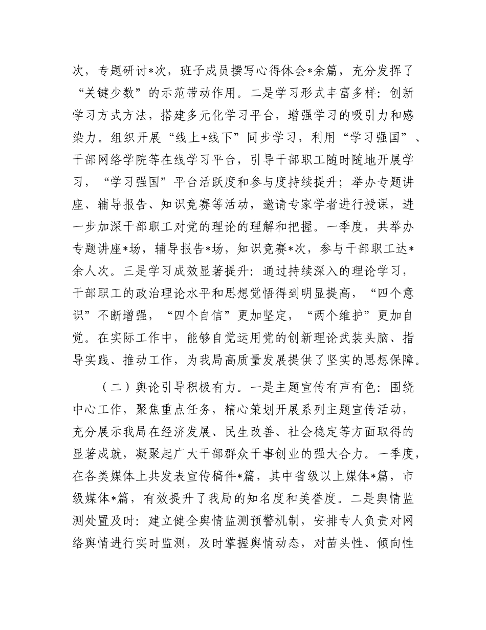 一季度意识形态分析研判报告【更多材料关注抖音：资深秘书】_第2页