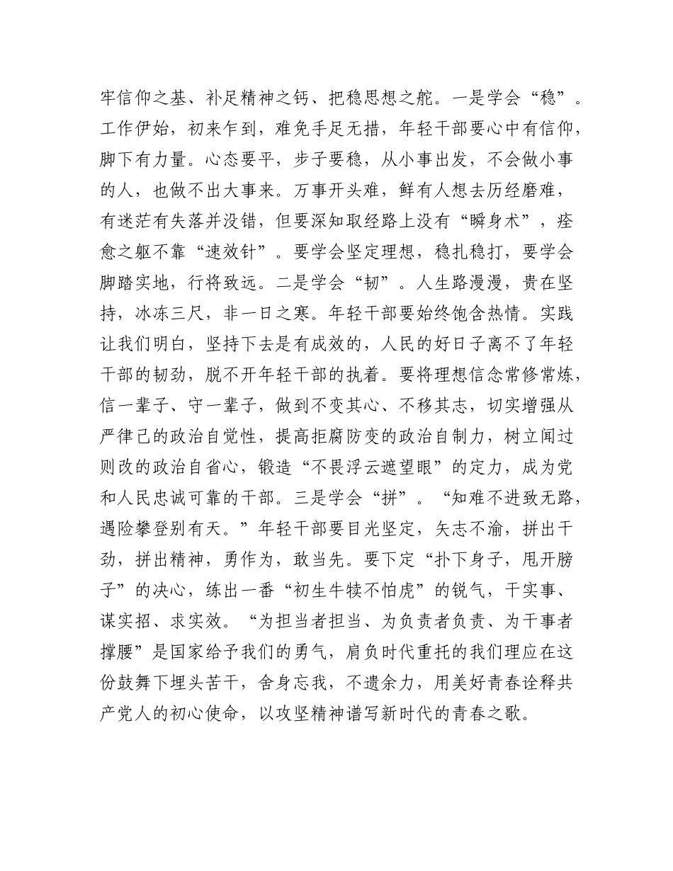 在2025年年轻干部集体廉政谈话会上的讲话提纲【更多材料关注抖音：资深秘书】_第3页