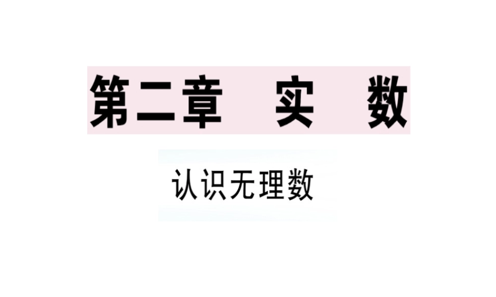 （广东专级数学上册 第二章《实数》2.1 认识无理数习题讲评课件 （新版）北师大版-（新版）北师大级上册数学课件