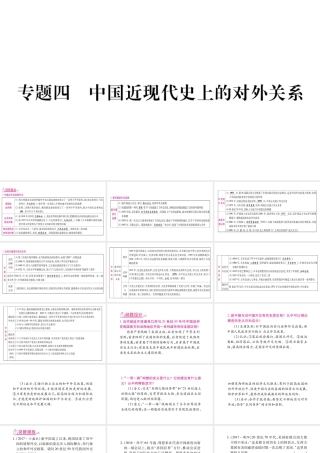 （广西北部湾专版）中考历史总复习 第二篇 知能综合提升 专题4 中国近现代史上的对外关系课件 新人教版-新人教版初中九年级全册历史课件