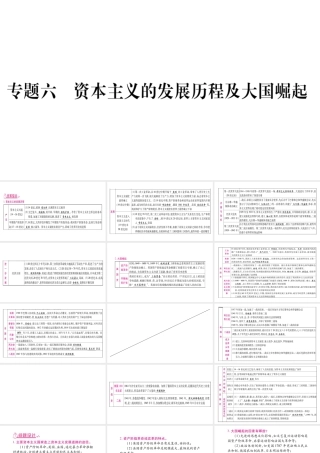 （广西北部湾专版）中考历史总复习 第二篇 知能综合提升 专题6 资本主义的发展历程及大国崛起课件 新人教版-新人教版初中九年级全册历史课件