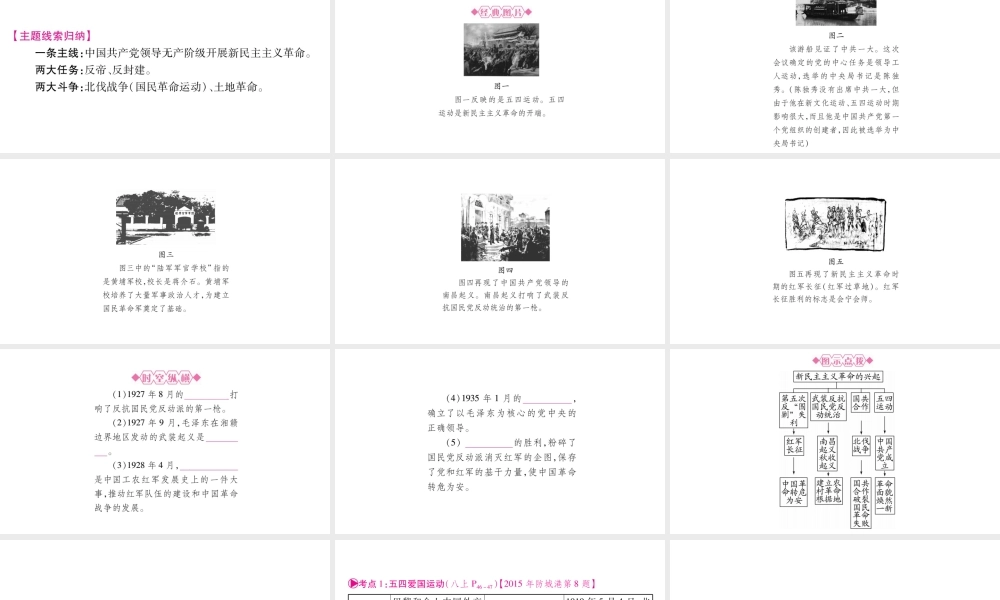 （广西北部湾专版）中考历史总复习 第一篇 考点系统复习 八上 第3单元 新民主主义革命的兴起课件 新人教版-新人教版初中九年级全册历史课件