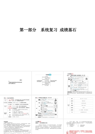 （德州专版）中考历史总复习 第一部分 系统复习 成绩基石 主题十 中国近代经济和社会生活及科学技术与思想文化课件-人教版初中九年级全册历史课件