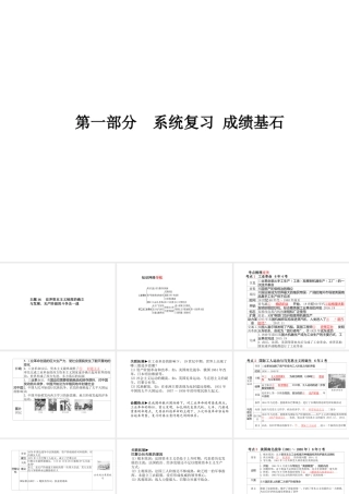 （德州专版）中考历史总复习 第一部分 系统复习 成绩基石 主题十六 世界资本主义制度的确立与发展、无产阶级的斗争及一战课件-人教版初中九年级全册历史课件