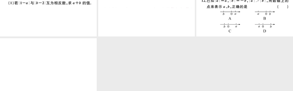 （广东级数学上册 第一章 有理数1.5绝对值习题课件 （新版）新人教版-（新版）新人教级上册数学课件