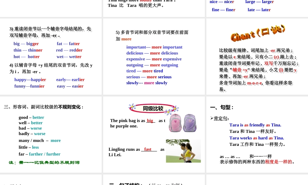 （成都专版）秋八年级英语上册 Unit 3 I’m more outgoing than my sister Section A（Grammar Focus-3c）教学课件 （新版）人教新目标版-（新版）人教新目标版初中八年级上册英语课件