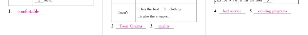 （成都专版）秋八年级英语上册 Unit 4 What’s the best movie theater Section B（2a-2e）作业课件 （新版）人教新目标版-（新版）人教新目标版初中八年级上册英语课件