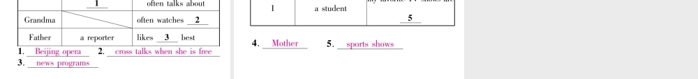 （成都专版）秋八年级英语上册 Unit 5 Do you want to watch a game show Section B（2a-2e）作业课件 （新版）人教新目标版-（新版）人教新目标版初中八年级上册英语课件
