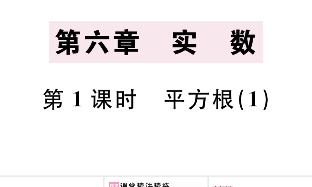 （广东级数学下册 第六章 实数 6.1平方根课件1（新版）新人教版-（新版）新人教级下册数学课件