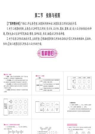 （广西北部湾专版）中考数学总复习 第一轮 考点系统复习 第7章 图形与变换 第2节 投影与视图课件 新人教版-新人教版初中九年级全册数学课件