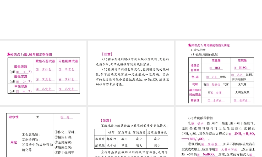 （广西专版）中考化学 第一部分 教材系统复习 第10单元 酸和碱教学讲解课件 新人教版-新人教版初中九年级全册化学课件