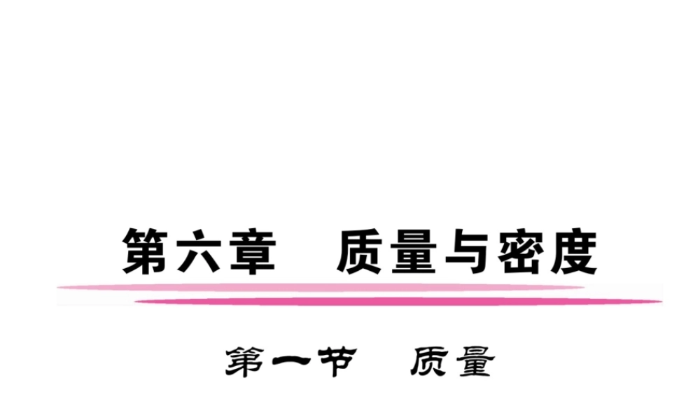 （成都专用）秋八年级物理上册 第6章 质量与密度 第1节 质量（精练）课件 （新版）教科版-（新版）教科版初中八年级上册物理课件
