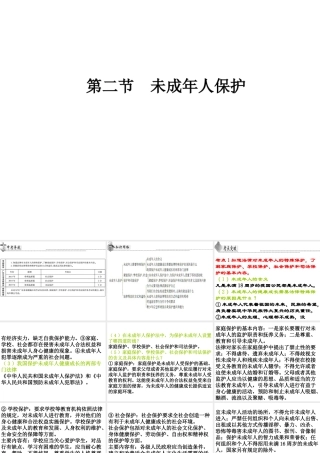 （广东省）中考政治 第三单元 第2节 未成年人保护复习课件-人教版初中九年级全册政治课件