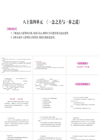 （广西专版）中考政治总复习 八上 第4单元 一念之差与一步之遥课件-人教版初中九年级全册政治课件