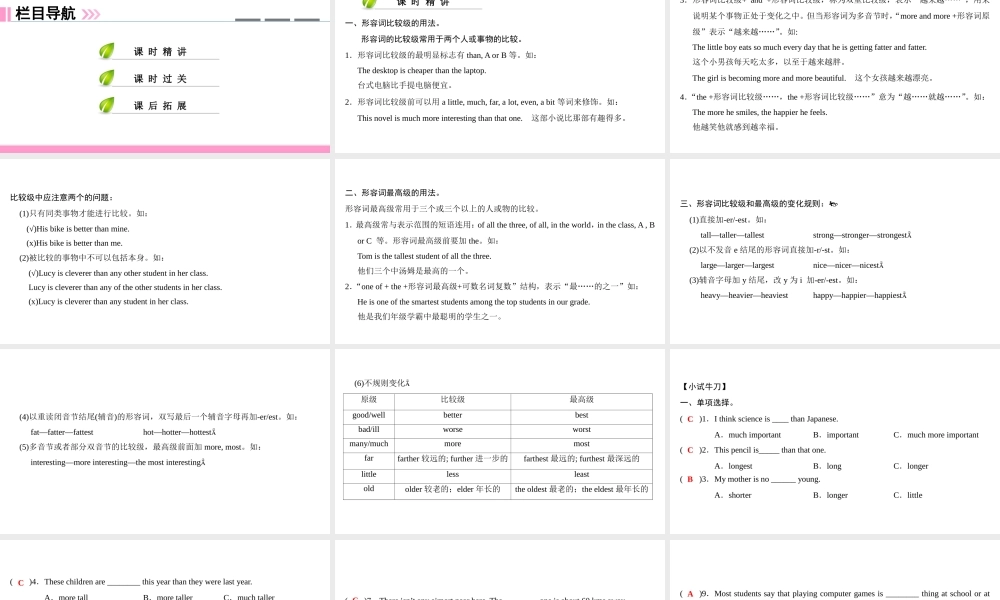 （广州沈阳通用）八年级英语上册 Module 2 Science and technology Unit 3 Computers（第3课时）语法课件 牛津深圳版-牛津深圳版初中八年级上册英语课件