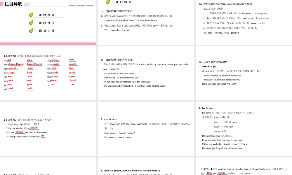 （广州沈阳通用）八年级英语上册 Module 3 Culture and history Unit 5 Educational exchanges（第3课时）语法课件 牛津深圳版-牛津深圳版初中八年级上册英语课件