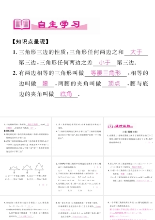 （成都专级数学下册 第4章 三角形 1 认识三角形（2）作业课件 （新版）北师大版-（新版）北师大级下册数学课件