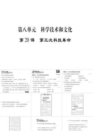 （广西专用）九年级历史下册 第20课 第三次科技革命课件 岳麓版-岳麓版初中九年级下册历史课件