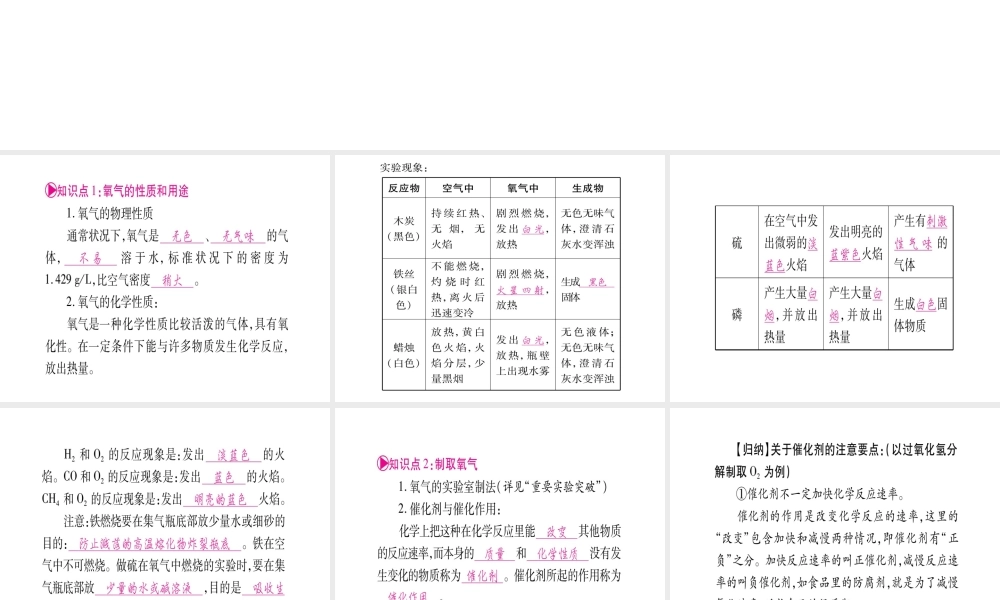 （广西专版）春中考化学 第一部分 教材系统复习 第3章 维持生命之气—氧气课件 科粤版-人教版初中九年级全册化学课件
