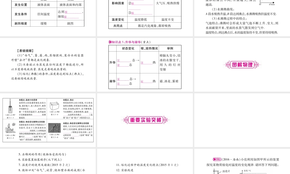 （广西北部湾专版）中考物理总复习 第1篇 教材系统 第3讲 物态变化课件-人教版初中九年级全册物理课件