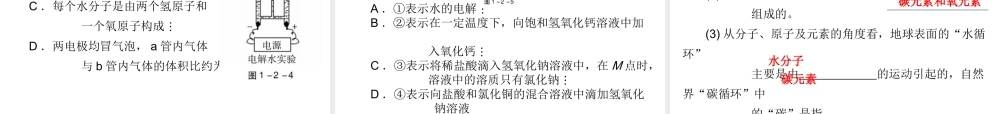 （广东地区）中考化学 第一部分 身边的化学物质 第二节 自然界的水复习课件2 新人教版-新人教版初中九年级全册化学课件