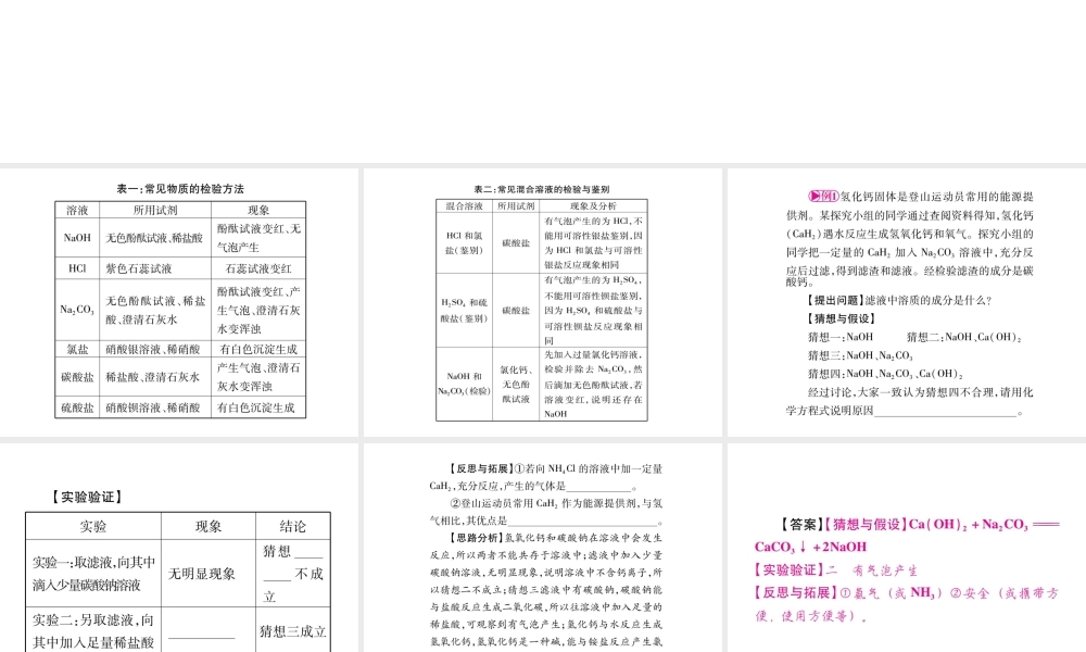 （广西专版）春中考化学 重点4 实验探究课件 鲁教版-鲁教版初中九年级全册化学课件