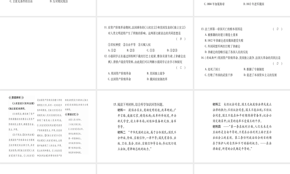 （广西专用）九年级历史上册 第2单元 欧美主要国家的社会巨变 第11课 法国大革命课件 岳麓版-岳麓版初中九年级上册历史课件