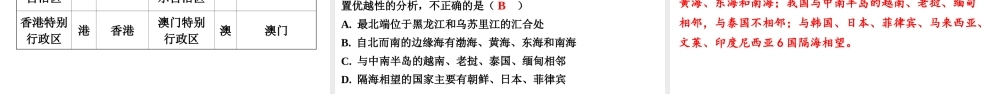 （新疆地区）中考地理总复习 八上 第一章 中国的疆域与人口（课时一 中国的疆域与行政区划）基础知识梳理课件-人教版初中九年级全册地理课件