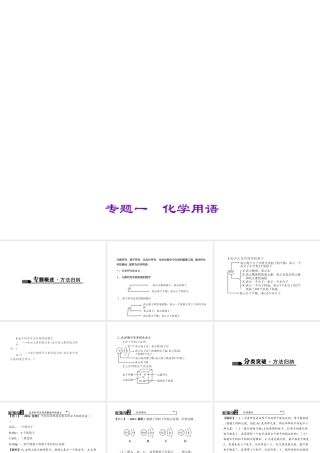 （广西地区）中考化学总复习 第二篇 专题聚焦 专题一 化学用语课件-人教版初中九年级全册化学课件