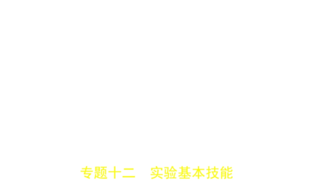 （广西专用）中考化学复习 专题十二 实验基本技能（试卷部分）课件-人教版初中九年级全册化学课件
