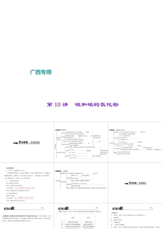 （广西地区）中考化学总复习 第一篇 考点聚焦 第10讲 碳和碳的氧化物课件-人教版初中九年级全册化学课件