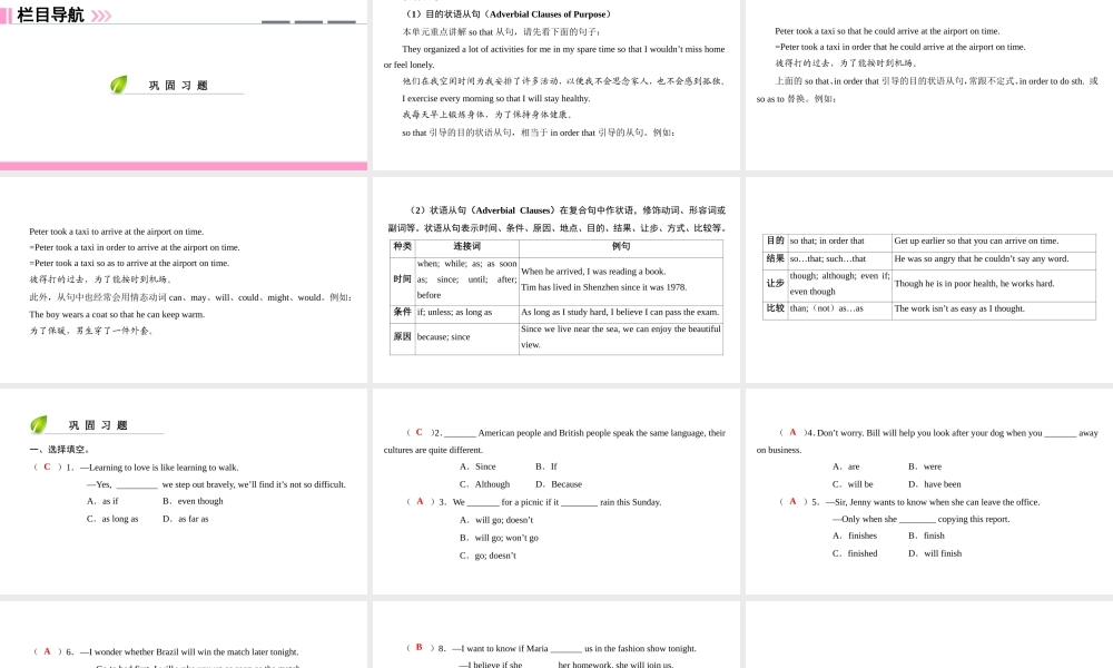 （广州沈阳通用）九年级英语下册 Module 1 Explorations and exchanges Unit 2 Culture shock（第3课时）单元语法讲解课件 牛津深圳版-牛津深圳版初中九年级下册英语课件