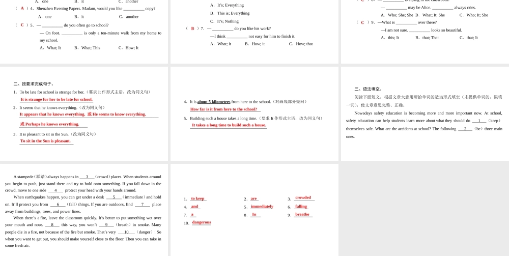 （广州沈阳通用）九年级英语下册 Module 2 Environmental problems Unit 4 Natural disasters（第3课时）单元语法讲解课件 牛津深圳版-牛津深圳版初中九年级下册英语课件