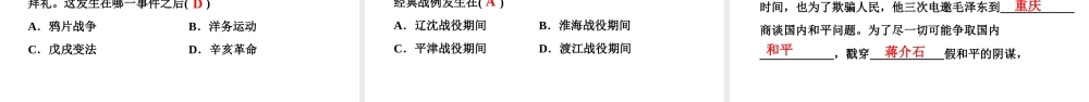 （新课标深圳专用版）中考历史总复习 第二讲 中国近代史 第五单元 人民解放战争的胜利课件-人教版初中九年级全册历史课件
