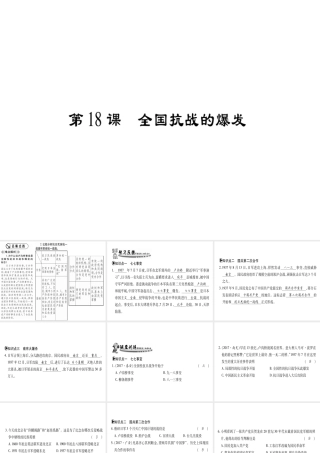 （广西级历史上册 第四单元 伟大的抗日战争 第18课 全国抗战的爆发课件 岳麓版-岳麓级上册历史课件