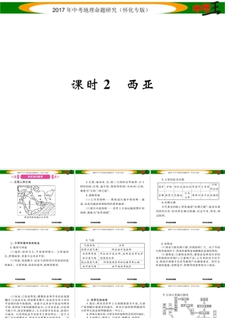 （怀化专版）春中考地理 七下 第七章 了解地区（西亚）课件-人教版初中九年级全册地理课件