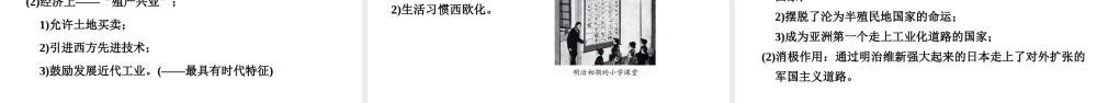 （新课标深圳专用版）中考历史总复习 第五讲 世界近代史 第三单元 两次工业革命、明治维新和马克思主义的诞生课件-人教版初中九年级全册历史课件