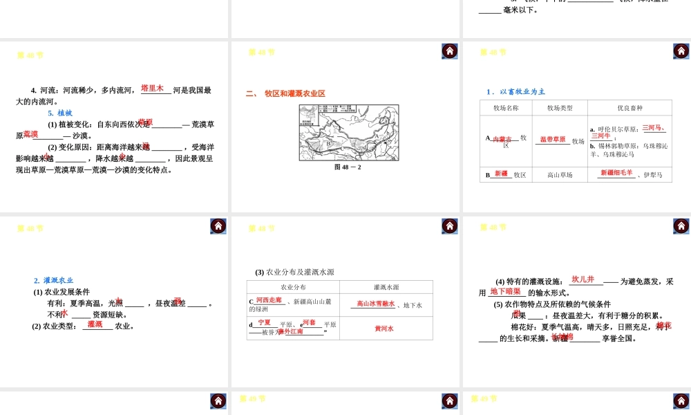 （新课标）（包头专版）2014中考地理复习方案 第十六章 西北地区课件 