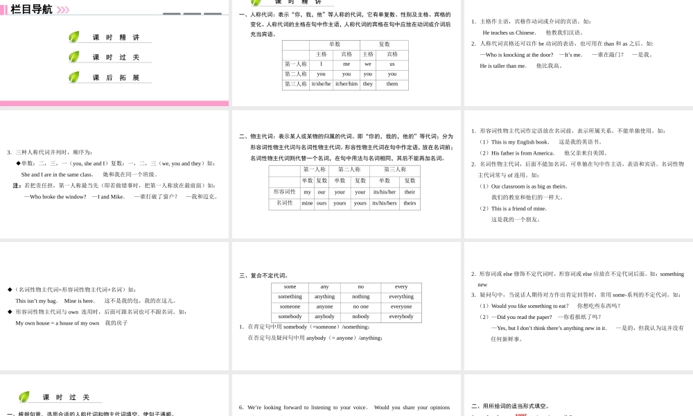 （广州沈阳通用）七年级英语上册 Module 4 Fun time Unit 8 Collecting things（第3课时）语法课件 牛津深圳版-牛津深圳版初中七年级上册英语课件