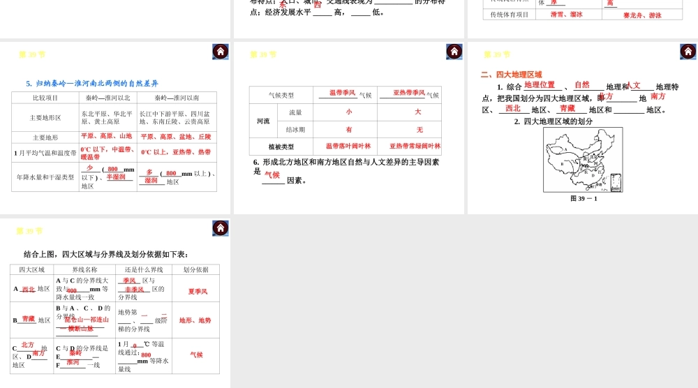 （新课标）（包头专版）2014中考地理复习方案 第十三章 中国的地理差异课件 