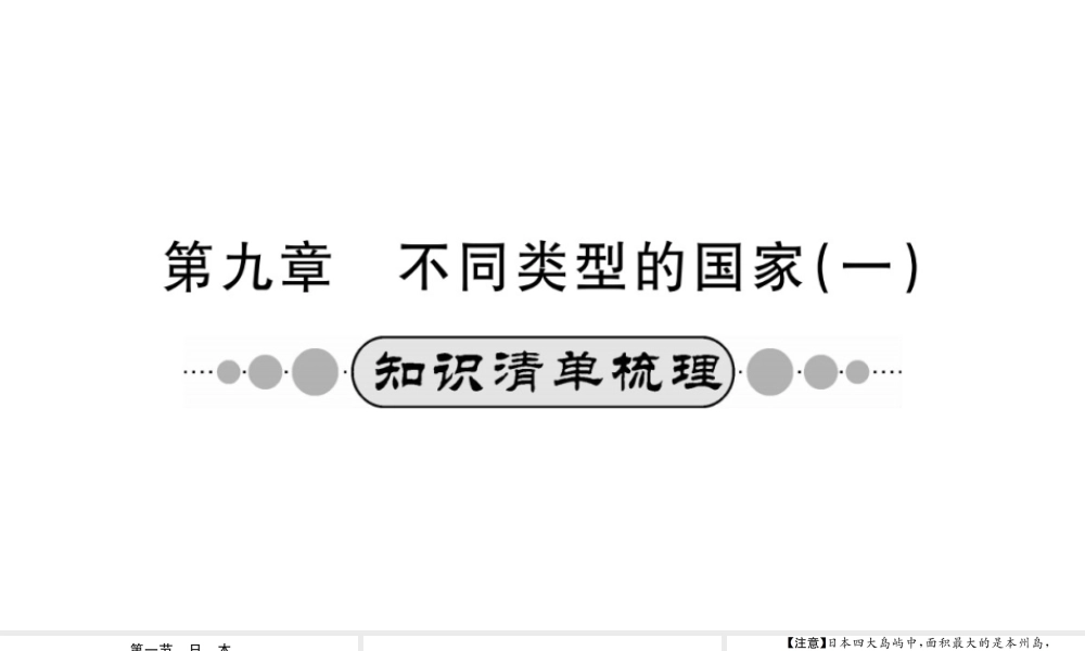 （广西玉林地区）中考地理 第九章 不同类型的国家（一）系统复习课件-人教版初中九年级全册地理课件