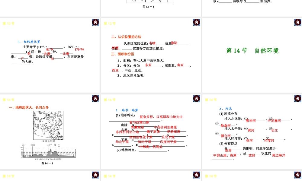 （新课标）（包头专版）2014中考地理复习方案 第五章 我们生活的大洲——亚洲课件 