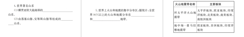 （广西玉林地区）中考地理 第三章 海洋与陆地系统复习课件-人教版初中九年级全册地理课件