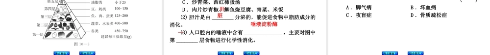 （新课标）（包头专版）2014中考生物复习方案 第三单元 生物圈中的人（考点聚焦+综合探究）课件 新人教版